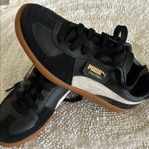 Puma Palermo Black and White Sneakers